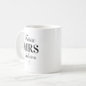 Future Mrs Newly Verlobt Kaffeetasse (Vorderseite Links)