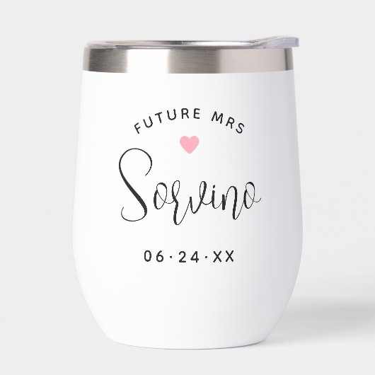 Future Mrs Personalisiert Black Script Name Weddin (Links)