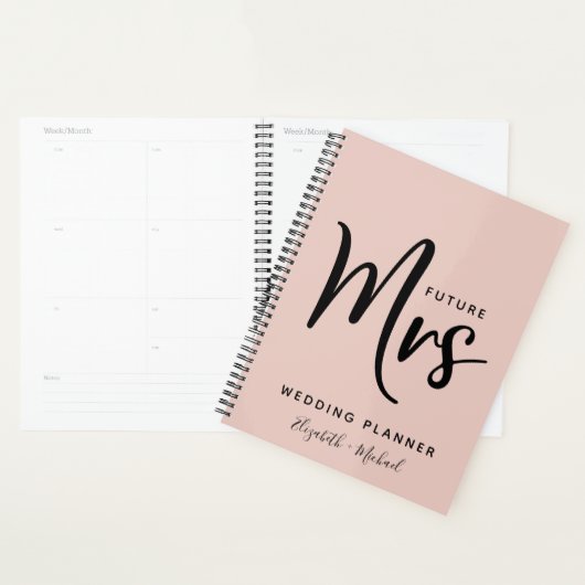 Future Mrs Personalisiert Blush Pink Wedding Plann Planer (Anzeige)