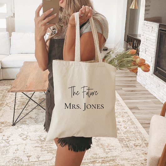 Future Mrs Personalisiert Bride Gift Individuelle Tragetasche