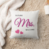 Future Mrs Personalized Wedding Design Kissen (Decke)