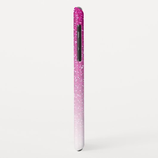 Future Mrs Pink Glitzer Ombre Chic Script Bride Case-Mate iPhone Hülle (Hinten/Links)