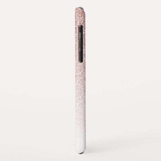 Future Mrs Pink Glitzer Ombre Chic Script Bride Case-Mate iPhone Hülle (Hinten/Links)