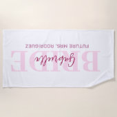 Future Mrs. pool towel, beach blanket Strandtuch (Vorderseite)