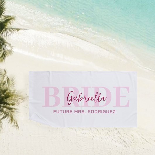 Future Mrs. pool towel, beach blanket Strandtuch