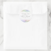 Future Mrs Rainbow Glitzer Brautparty Vielen Dank Runder Aufkleber (Tasche)