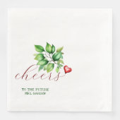 Future Mrs Red Brautparty Napkins Serviette (Vorderseite)