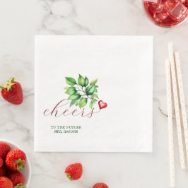 Future Mrs Red Brautparty Napkins Serviette