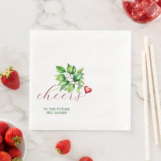 Future Mrs Red Brautparty Napkins Serviette (Beispiel)