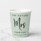 Future Mrs. Sage Brautparty Pappbecher (Vorderseite)
