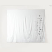 Future Mrs. Script Brautparty Foto Hintergrund Wandteppich (Vorderseite (Horizontal))