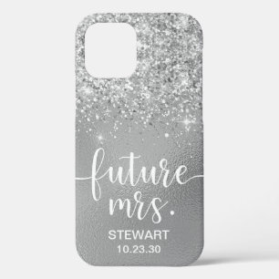 Future Mrs Silver Glitter Case-Mate iPhone Hülle