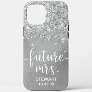 Future Mrs Silver Glitzer Case-Mate iPhone Case