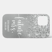 Future Mrs Silver Glitzer Case-Mate iPhone Case (Rückseite (Horizontal))