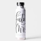 Future Mrs Text Design Red Heart Trinkflasche (Links)