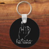 Future Mrs. Thompson New Bridal To Be Fiance Bache Schlüsselanhänger (Vorderseite)