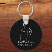 Future Mrs. Walker New Bridal To Be Fiance Bachelo Schlüsselanhänger (Vorderseite)