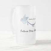 Future Mrs Wedding Doves Mattglas Bierglas (Vorderseite Links)