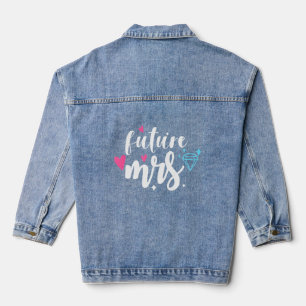Future Mrs Wedding Party and Junggeselinnen-Abschi Jeansjacke