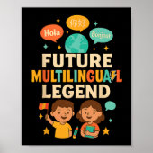 Future Multilingual Legend Language Learning Kid E Poster (Vorne)