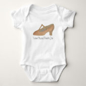 Future Musical Theater Star Dance Character Shoe Baby Strampler (Vorderseite)
