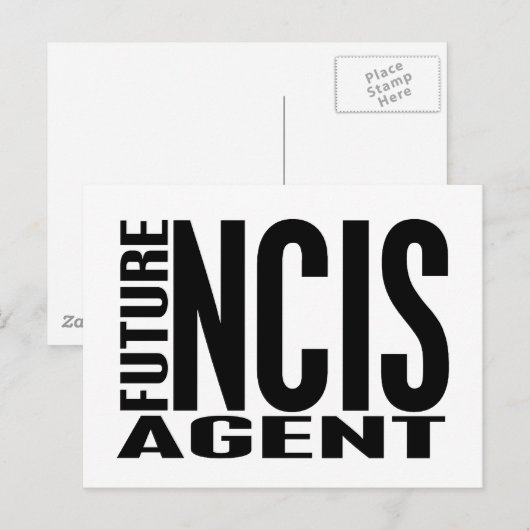 Future NCIS Agent Postkarte (Vorne/Hinten)