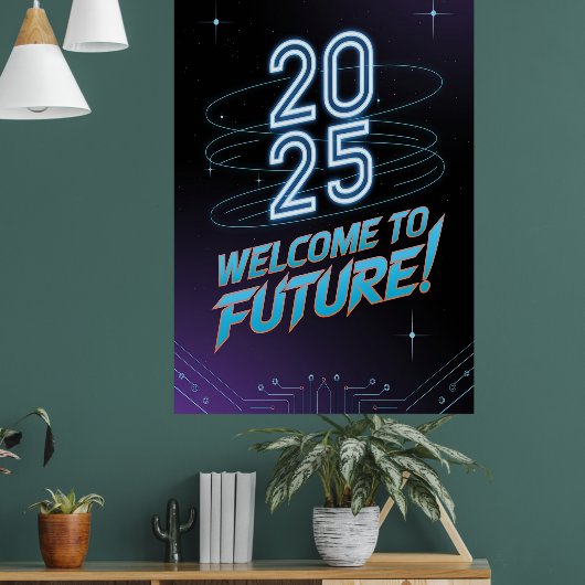 Future Neon Poster (Wohnzimmer 1)