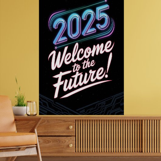 Future Neon Poster (Wohnzimmer 2)