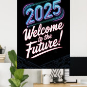Future Neon Poster (Heimbüro)