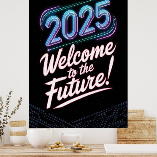 Future Neon Poster (Küche)