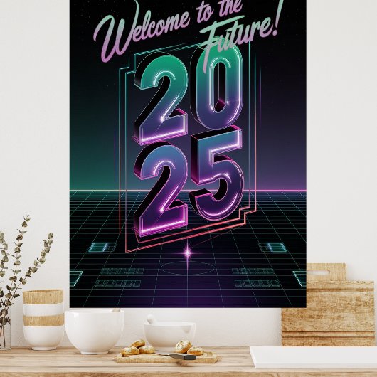 Future Neon Poster (Küche)