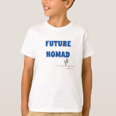 Future Nomad Deep Blue Text Boys T-Shirt (Vorderseite)