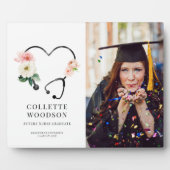 Future Nurse Abschluss Memento Foto Fotoplatte (Vorderseite)