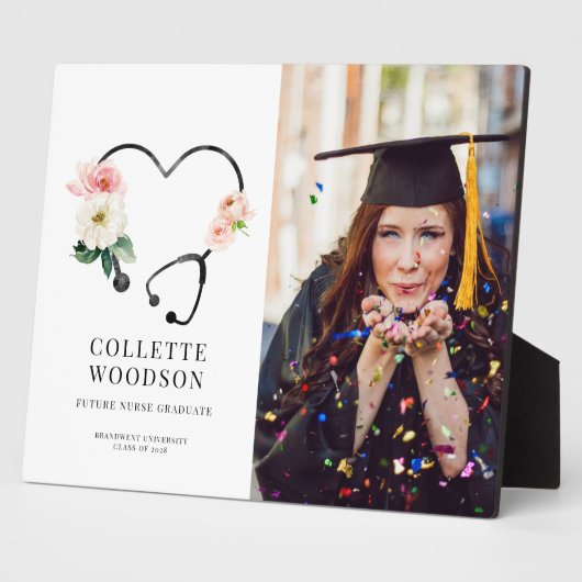Future Nurse Abschluss Memento Foto Fotoplatte (Seite)