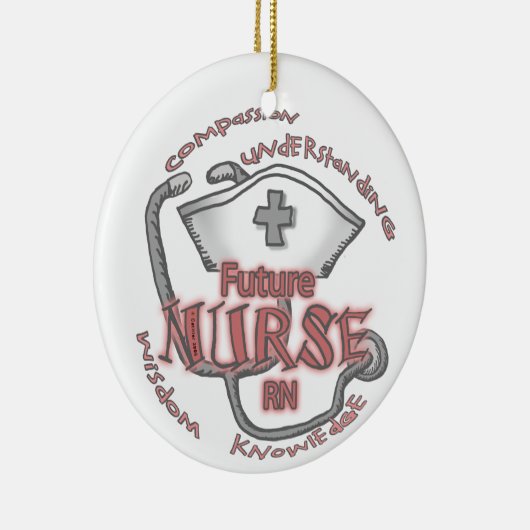 Future Nurse Axiom Keramik Ornament (Rechts)
