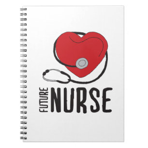 Future Nurse Bald zu Krankenpflegerkunst registrie Notizblock