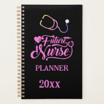 Future Nurse Elegant Modernes Rosa und Schwarz
