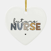 Future Nurse | Geschenk für Krankenpfleger Keramik Ornament (Vorne)
