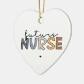 Future Nurse | Geschenk für Krankenpfleger Keramik Ornament (Links)