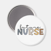 Future Nurse | Geschenk für Krankenpfleger Magnet (Vorderseite/Rückseite)