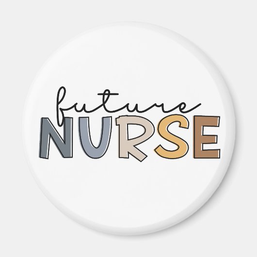 Future Nurse | Geschenk für Krankenpfleger Magnet (Vorne)
