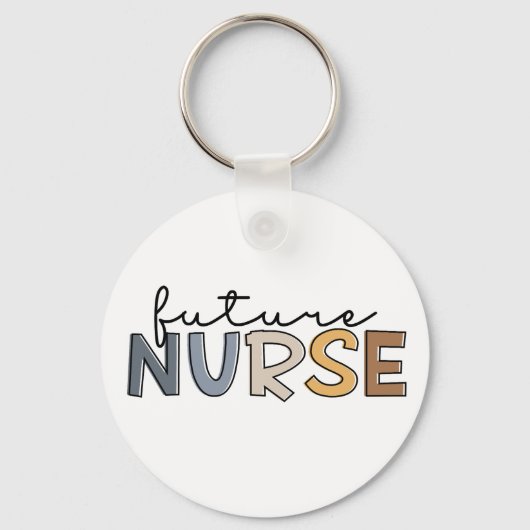 Future Nurse | Geschenk für Krankenpfleger Schlüsselanhänger (Vorderseite)