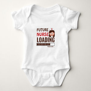 Future Nurse Loading Niedliche neugeborene Mode Baby Strampler