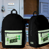 Future Nurse Monogram Bedruckter Rucksack