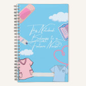 Future Nurse Notebook Notizblock (Vorderseite)