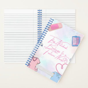 Future Nurse Notebook Notizblock
