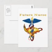 Future Nurse Postkarte (Vorne/Hinten)
