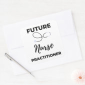 Future Nurse Practitioner 2 Quadratischer Aufkleber (Umschlag)