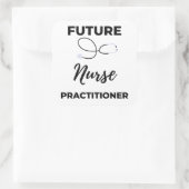 Future Nurse Practitioner 2 Quadratischer Aufkleber (Tasche)