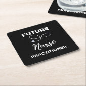 Future Nurse Practitioner Rechteckiger Pappuntersetzer (angewinkelt)
